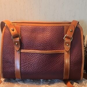 Dooney & Bourke Maroon Leather Handbag